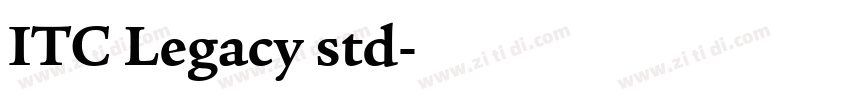 ITC Legacy std字体转换